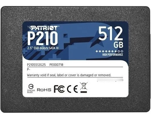 Disco Duro Sólido Ssd 512gb Patriot P210 Sata 3 2.5 