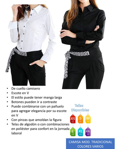 Pantalones Ys Mujer Stretch Casual Uniforme