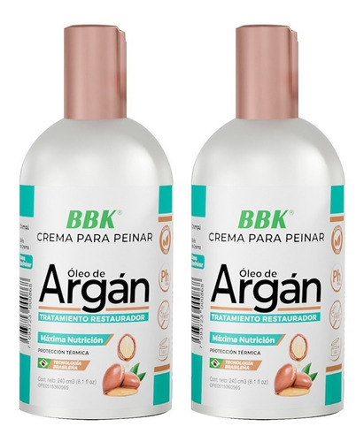 Crema Para Peinar Óleo De Argán Bigbangkeratin Sin Sal