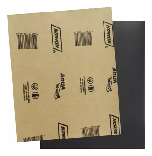 Kit Com 50 Folhas De Lixa Dagua Grão 320 - Norton
