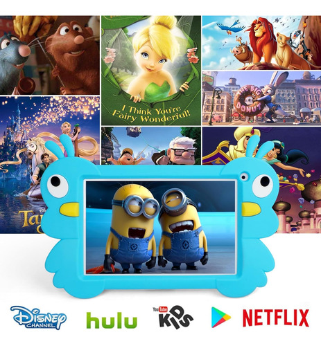 Android 10'' Tablet 7 Para Niños 2gb Ram + 32gb Rom, Azul