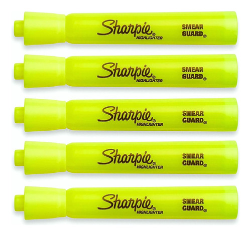 Sharpie Accent Tank-style 5 Colores 5 Amarillo