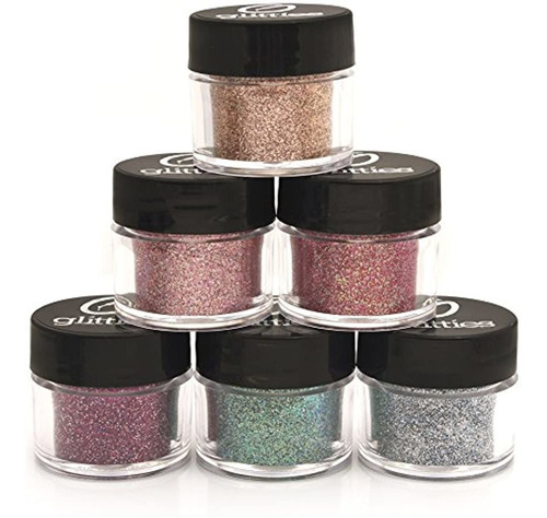 Glitties - (paquete De 6) - Kits De Brillo De Grado Cosmeti