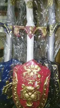 Comprar Gcg Lote 3 Espadas 3 Escudos Medieval Plastico Inflado Retro