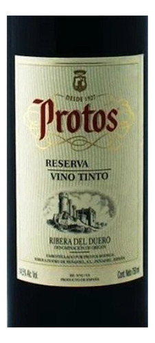 Pack De 2 Vino Tinto Protos Reserva Tinta 750 Ml