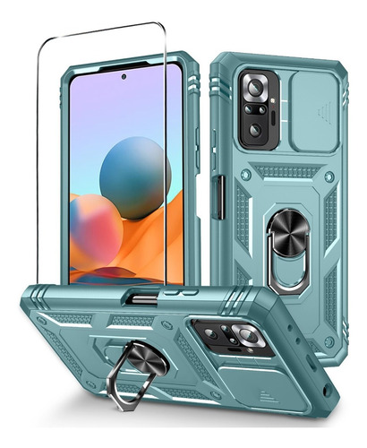 Funda Para Redmi Note 10 Pro Con Protección De Cámara + Mica