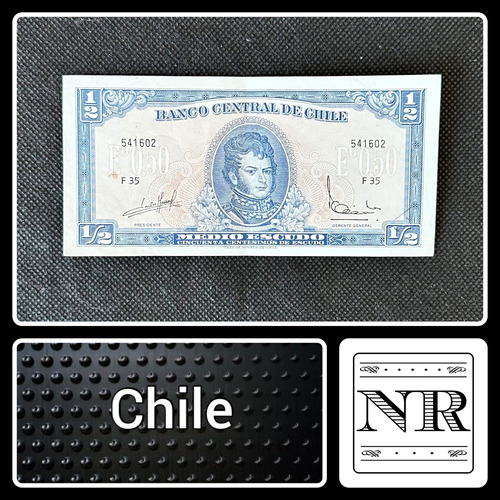 Chile - 1/2 Escudo - Año 1975 - P #134 - Massad Barcelo