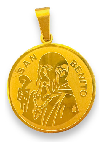 Medalla De San Benito Acero Inoxidable