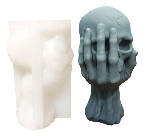 Molde De Silicona Para Velas Con Forma De Calavera, Decoraci