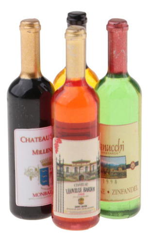 10 Botellas En Miniatura De 4 Piezas En Hogar De Botellas De