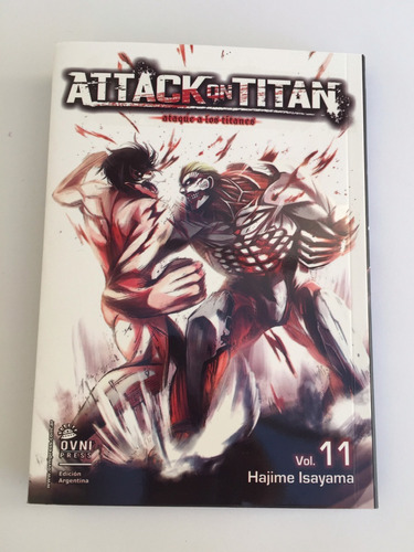 Manga, Kodasha, Attack On Titan 11 Ovni Press