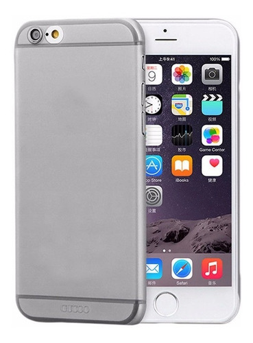 Funda Gris Matte Transparente Para iPhone 6 6s De 4.7