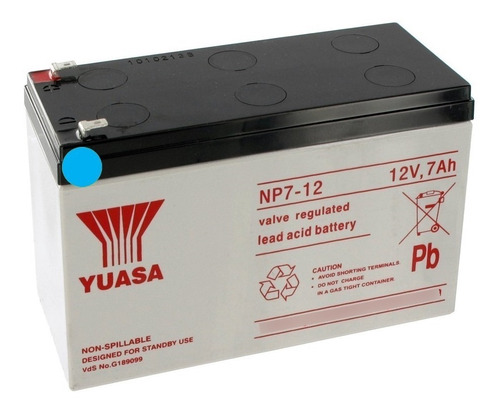 Bateria Yuasa Np 7-12 Alarma Ups Baterias Pro-bat