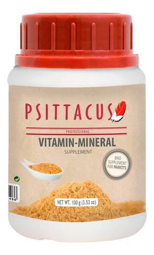 Vitamin Mineral 100g Psittacus, Vitaminas Loro Perico Ninfa