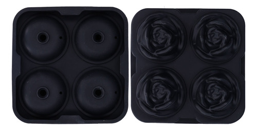 Molde Ice Block, 4 Rejillas De Silicona Para Hacer Flores De