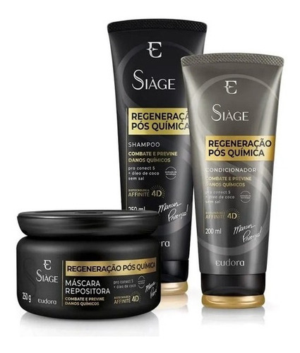 Imagem 1 de 1 de Shampoo + Condicionador + Máscara Expet Regeneração - Eudora