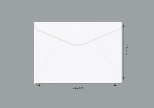 Envelope Carta Branco Sem Cep 11,4 X 16,2 Cm Cof010 1000 Uni