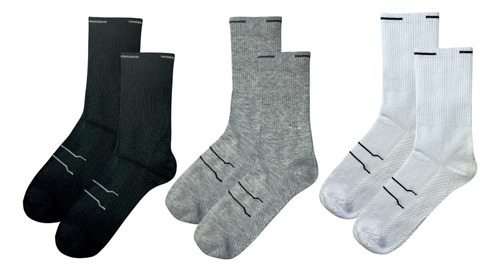 5 Pares Calceta Deportiva 3/4 Unisex, Algodón