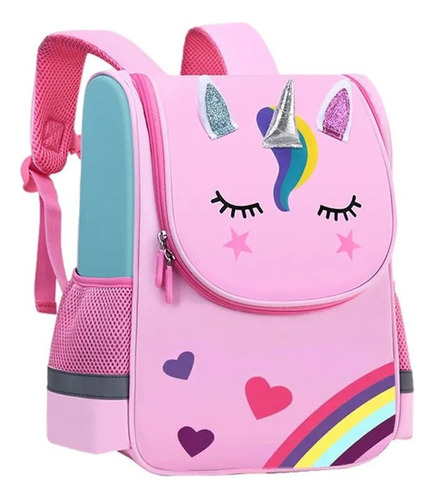 Mochila Infantil Impermeable Y Portátil De Unicornio