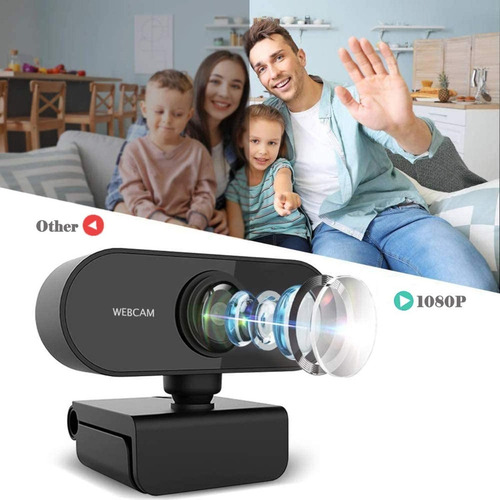 Camara Web Usb 1080p Webcam Con Microfono Para Computadora