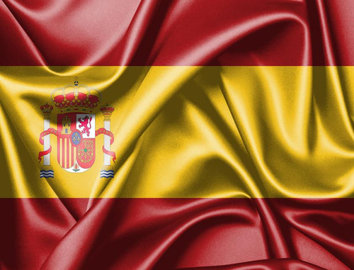 Bandeira Da Espanha Em Tecido Oxford 100% Poliéster
