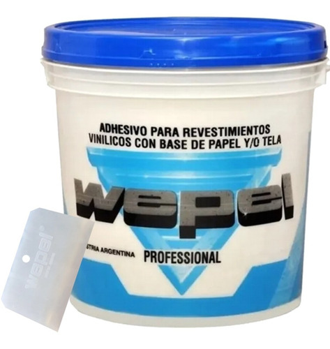 Combo 1 Kg Adhesivo Wepel Para Empapelar + Espatula Plastica