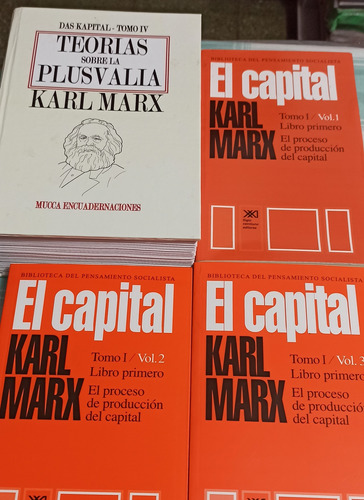 Karl Marx Plusvalia Tomo 5/el Capital Tomos 1 2 3 Imperdible