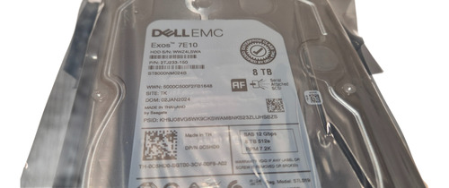 Hd Dell 8tb Sas Emc Exos 7e10 Prateado