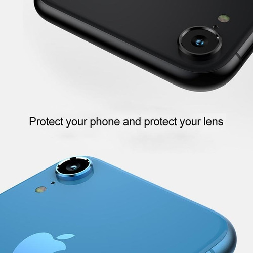 Imagen 3 de 5 de Lamina Vidrio Templado Titanium Camara Para iPhone XR