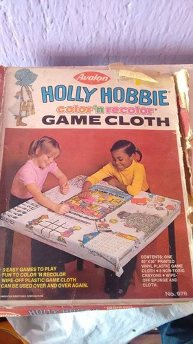 Juego De Mesa Mantel Para Colorear Holly Hobbie Avalon 1979.