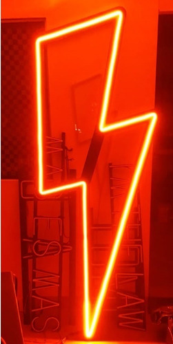 Cartel Figura 1 Rayo Neon- Alquiler-fiesta-evento-deco (Usado)