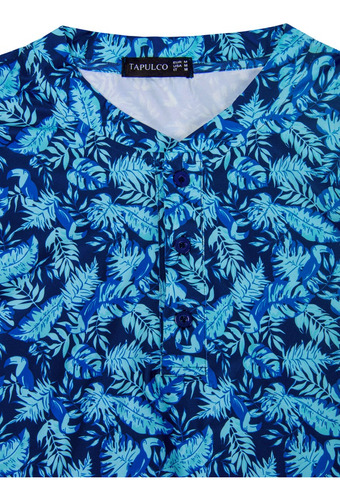 Polos Estampados Henley Para Hombre, A La Moda, De Corte Sec