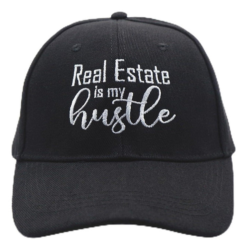 Real Estate Is My Hustle Gorra Béisbol Vintage Lavada, Talla