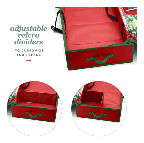 Caja Organizador Papel Envolver Regalos Navidad