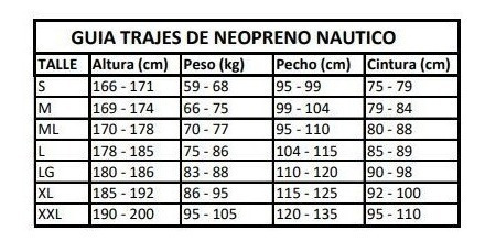 Imagen 3 de 4 de Traje De Neopreno Largo 3mm Surf Anti Des. Snorkel Buceo Amv