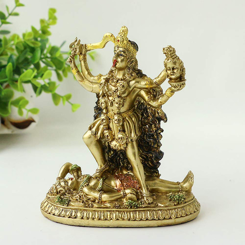 Estatua Antigua Dio Hindu Kali Figura India Idolo Murti Buda