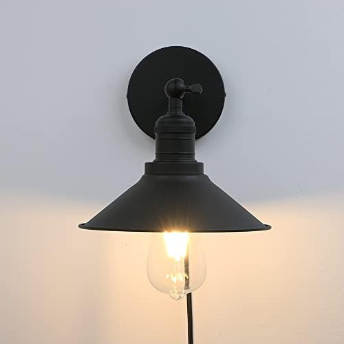 Phansthy Apliques De Pared Enchufables Con Interruptor Regul