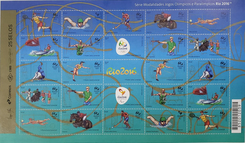 Selos Jogos Olímpicos E Paralímpicos Rio 2016 Com 25 1º Pc