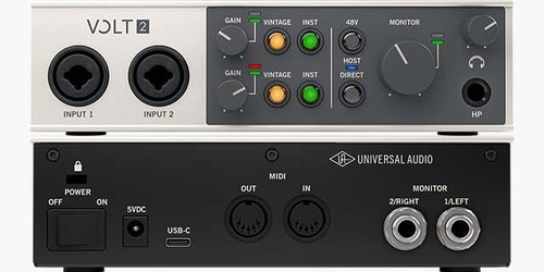 Interface De Áudio Volt 2 Usb 2x2 Universal Audio