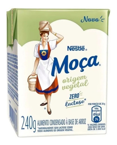 Leite Moça Origem Vegetal Sem Lactose Sem Glúten Nestlé 240g