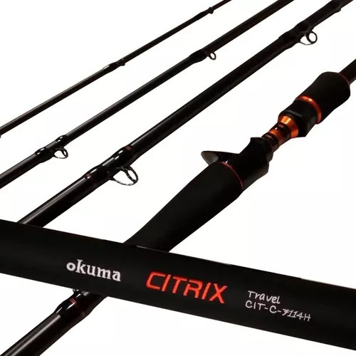 Caña Okuma Citrix Travel 2.37 Mts 15-30 Lbs 4tramos Color Negro