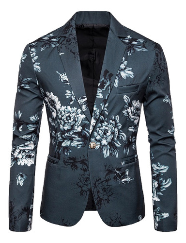 Traje Floral Con Botones Para Hombre, Traje Deportivo, Blusa