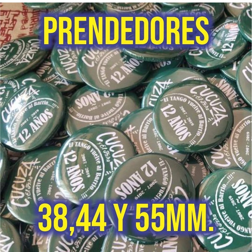 50 Pins Prendedores Personalizados 55mm. Promo Por Mayor