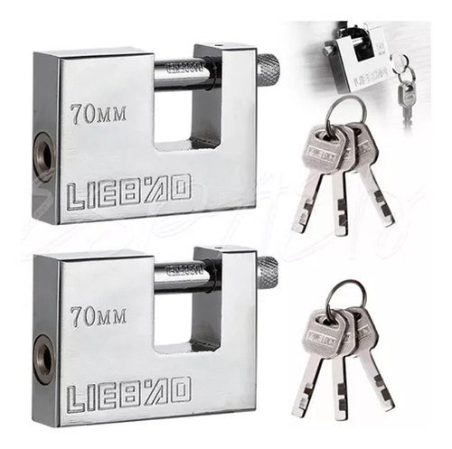 2 Piezas Security For Home Security Candados Llaves