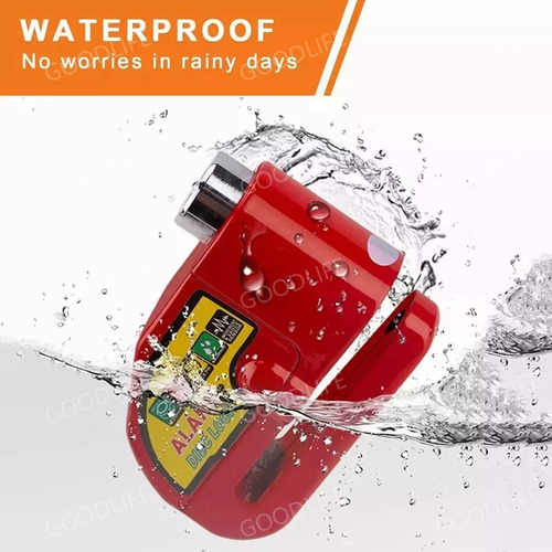 Alarma Motocicleta Bloqueo Impermeable Freno Disco Candado