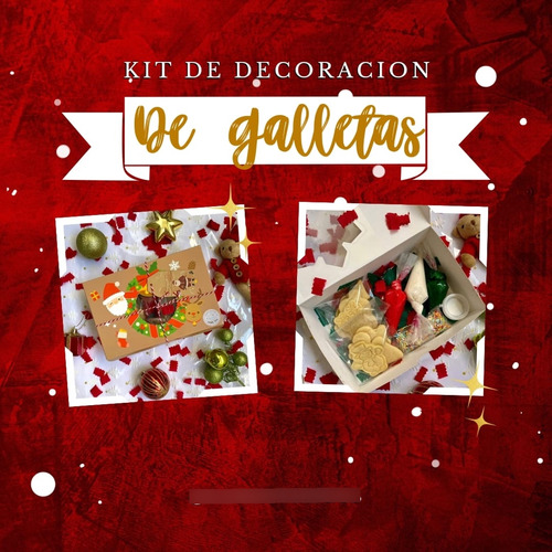 Kit De Decoración De Galletas Navideñas