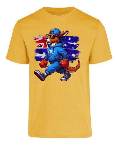 Playera De Hombre Canguro Urbano Y Boxeador -  Australia 