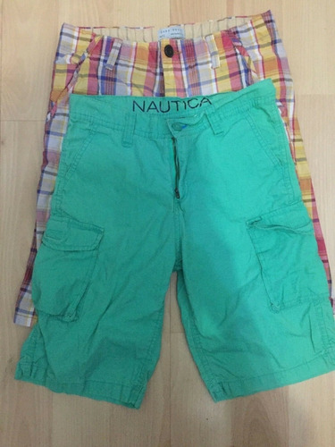 Lote De Shorts Nautica 14 Zara 11-12 Niños 