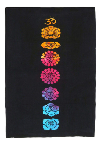 Asav Tapiz De Meditacion De Yoga De 7 Chakras, Diseno De Man