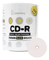 Comprar Cd-r Printable\u002Fimpresion Inkjet (10 Unid) Disco En Blanco